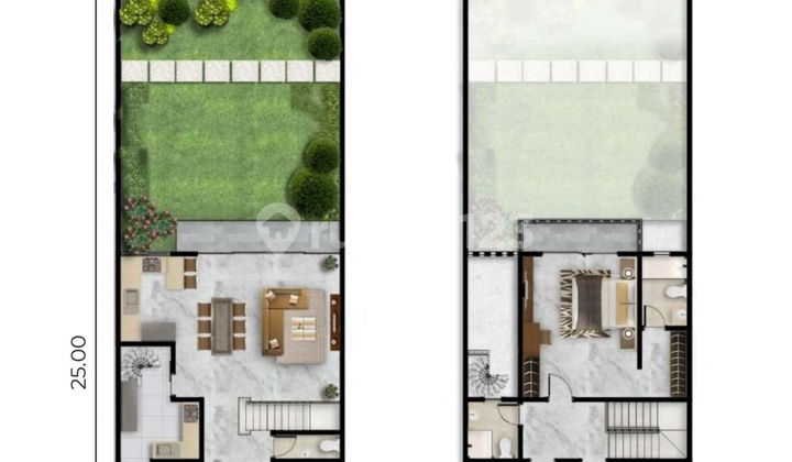 Rumah Baru Cluster Kuningan Village Pik 2 Amethyst Luas 8x25