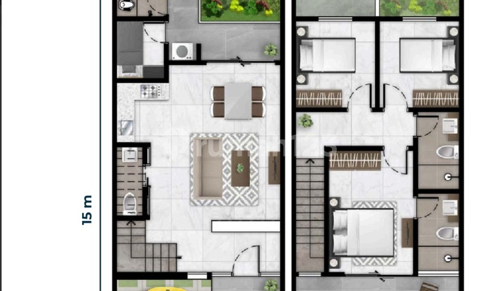 Rumah Baru Cluster Bukit Nirmala Pik 2 Kenanga Luas 6x15