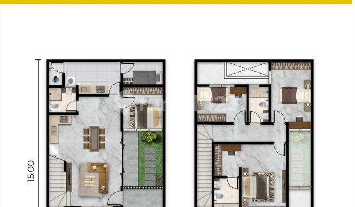 Rumah Baru Cluster Kuningan Village Pik 2 Garnet Luas 8x15