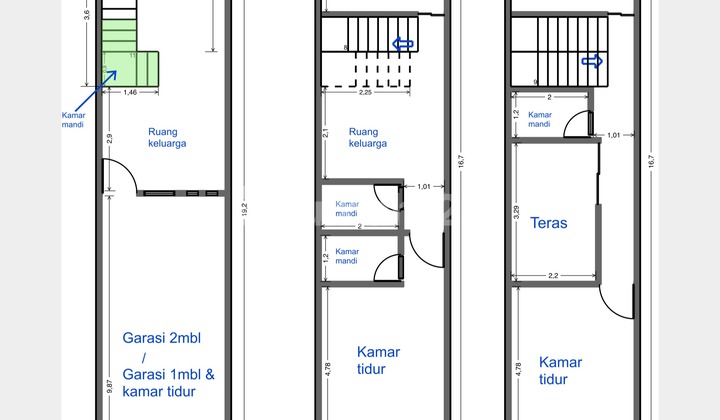 Sisa 4 Unit Rumah 3 Lantai Jl.tanjung Barat, Jakarta Barat 2