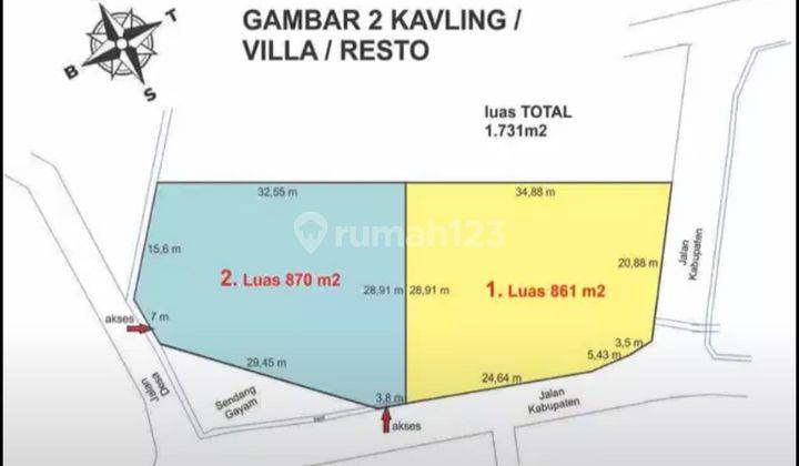 Tanah Strata 1.731 m² Sedayu Bantul 2