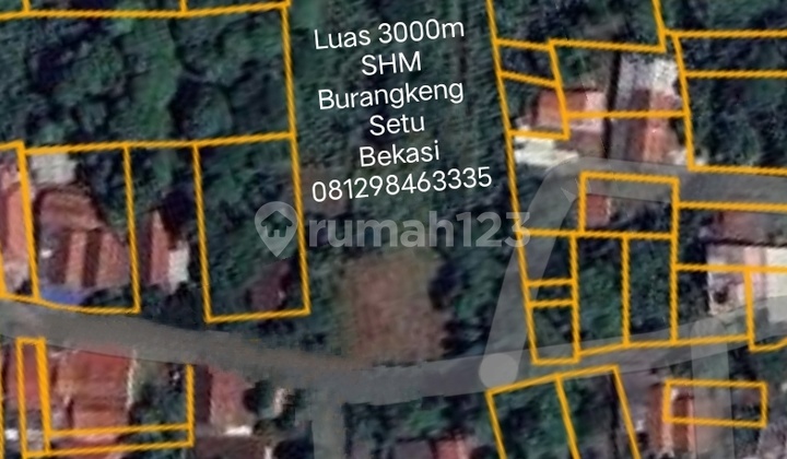 Land for Sale in Diburangkeng, Setu Subdistrict, Bekasi