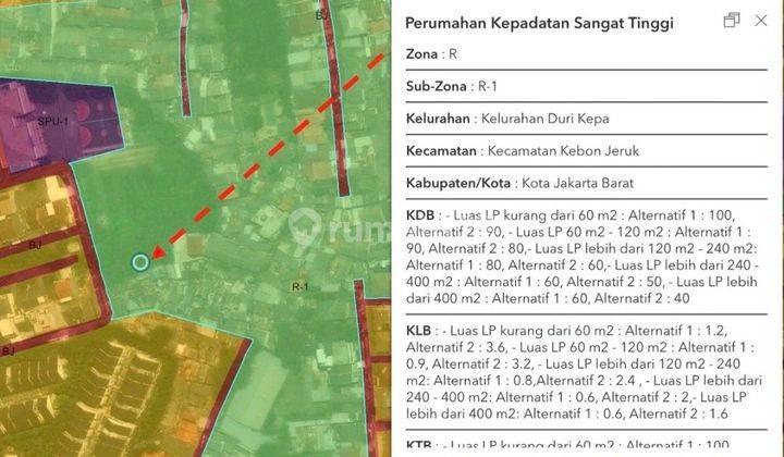 Tanah Luas 895 M2 Di Taman Ratu, Jakarta Barat 2