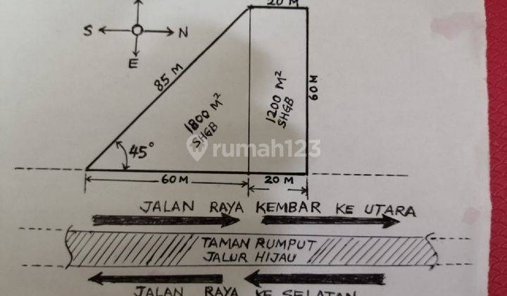 Dijual Tanah Raya Sukomanunggal Chofa Lokasi Strategis 1