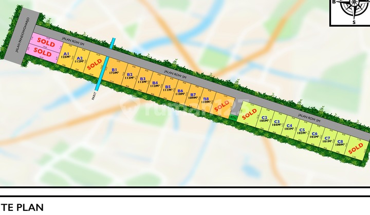 Jual Murah Bisa Tempo - Kavling Siap Bangun Tepi Jalan Raya