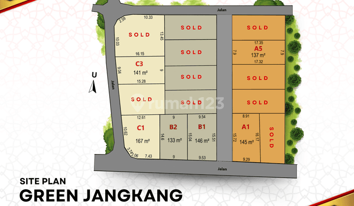 Tanah Siap Ajb Timur Jl Mbesi Jangkang Cocok Unutk Hunian 1