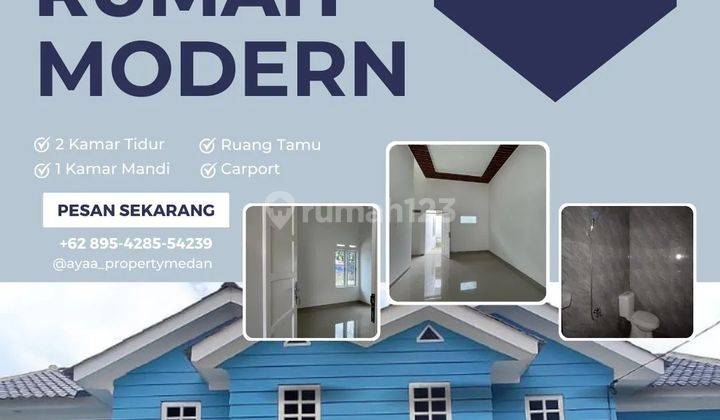 Dijual Rumah Minimalis 1 Lantai Di Medan Helvetia  1