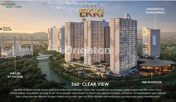 APARTMENT 3BR TOWER EKKI BY PODOMORO GOLF VIEW 1