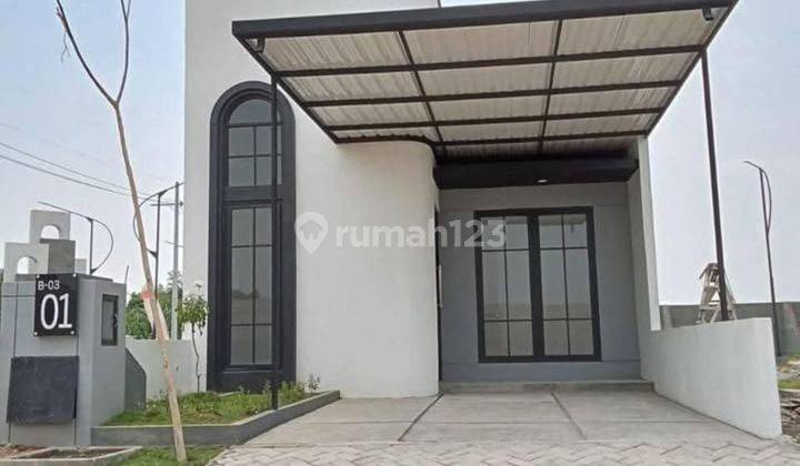 Rumah Baru Cantik Dp 0 Lingkungan Nyaman, Tenang, Asri Rumah Bagus HGB di Wonoayu 1