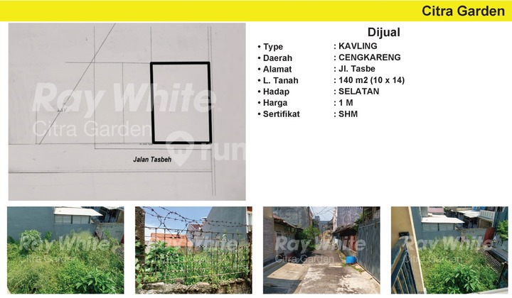 Dijual Tanah /Kavling di Jl Tasbe Dijual Tanah /Kavling di Jl Tasbe