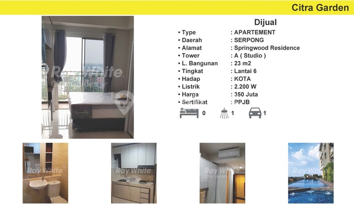 Dijual Unit Apartemen Springwood Tangerang