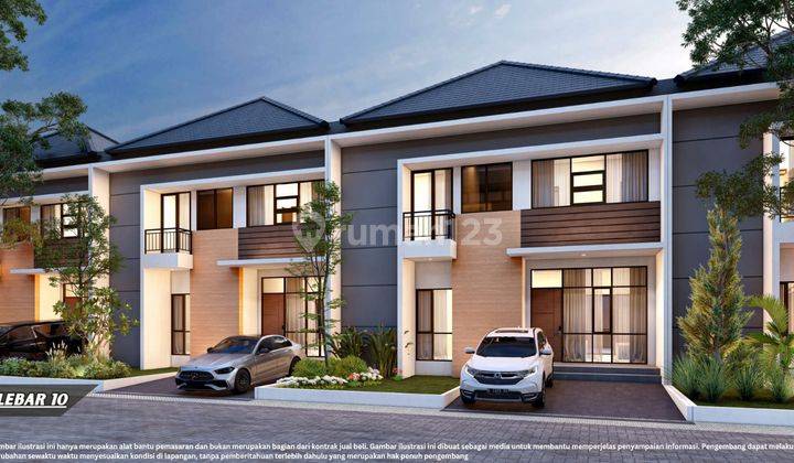 Rumah Baru 2 Lantai Dalam Cluster Di Buah Batu Square 1