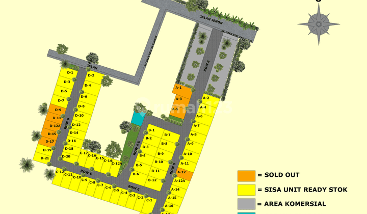 Rumah Baru Unfurnished HGB di Araya, Malang 2