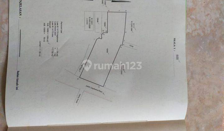 Dijual Tanah Strategis Luas 1200m² Pinggir Jalan Raya 1