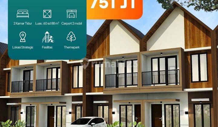 Town House Mewah 2 Lantai Dekat Tol Jorr Jatiwarna Dp 0% 1