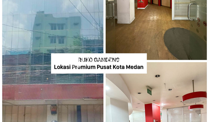 Ruko Gandeng Premium Lokasi Pusat Kota Medan Untuk Kantor Cafe Bank Kantor Leasing Usaha