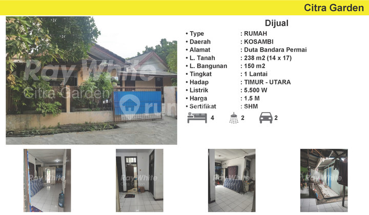 Rumah Bagus Siap Huni Dijual di Duta Bandara Permai (ChrWid) 2