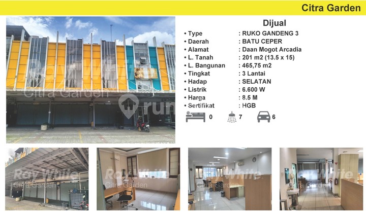 Ready-to-Use Ruko (Shop-House) for Sale, Former Office, in Flood-Free Location 2