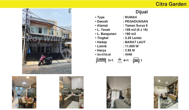 Rumah Bagus dan Murah Dijual di Taman Surya (ERWHER) 2