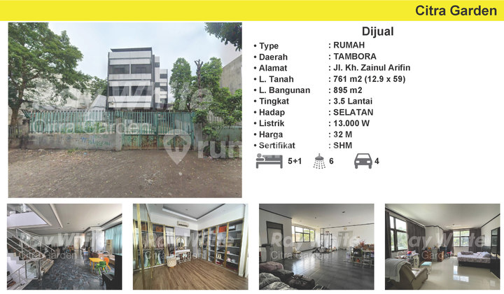 Rumah Strategis di Pusat Kota Dijual di Jakarta Barat (DinKim) 2