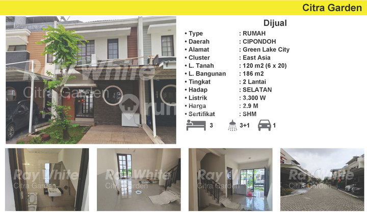 Rumah Murah Siap Huni Dijual di Green Lake Cipondoh (CRS) 2