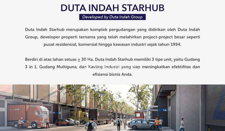 Duta Indah Starhub Gudang Multiguna Modern Dekat Bandara Soekarno 2