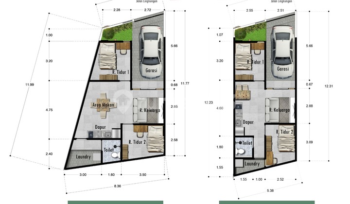 Rumah Minimalis Modern Berlokasi Kebo Iwo Utara 2