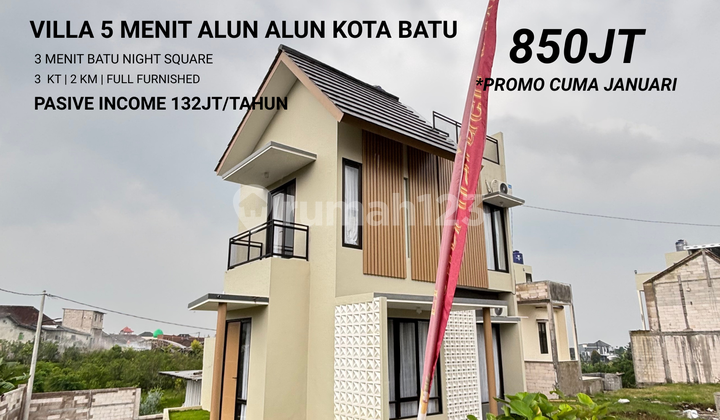 Villa di Jual Kota Batu 5 Menit Dari Alun Alun