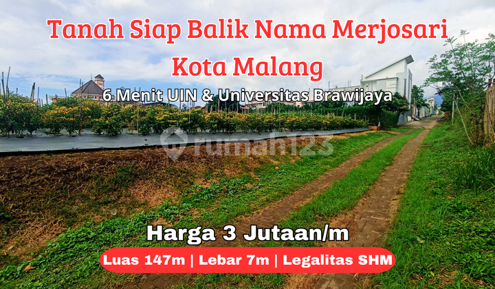 Land Ready to Build Near UIN, UB, UMM Campus in Malang City