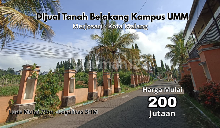 Tanah Strategis 7 Menit Kampus Ub Kota Malang