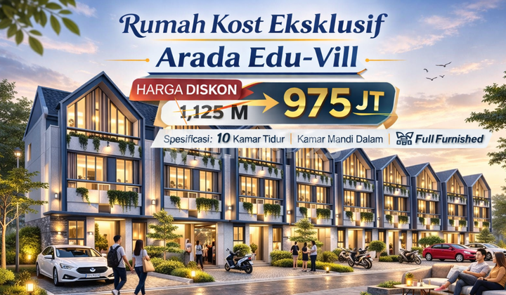 Rukost Merjosari Kota Malang, 6 Menit Kampus Ub & Uin