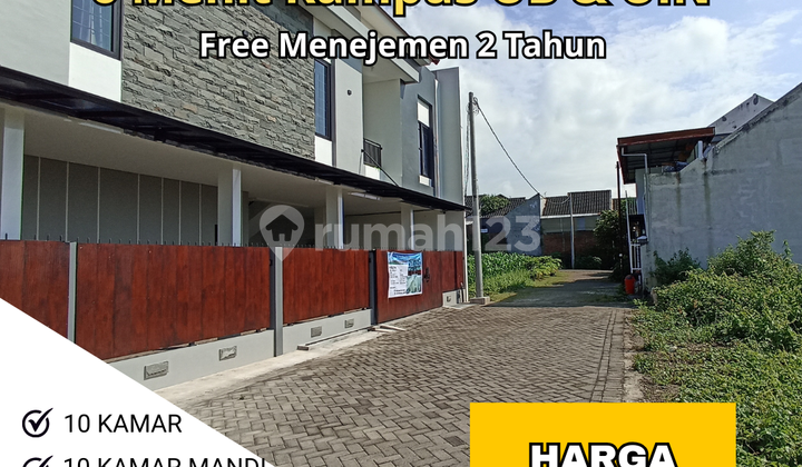 Rumah Kost Merjosari 6 Menit Kampus Ub Kota Malang