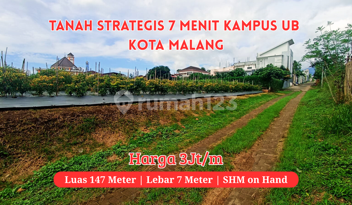 Tanah Residensial Merjosari Kota Malang Dekat Kampus Ub, Uin, Umm Tanah Residensial Merjosari Kota Malang Dekat Kampus Ub, Uin, Umm
