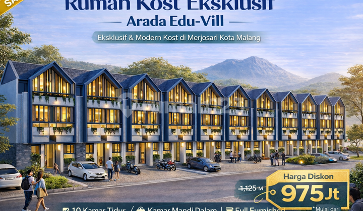 Rukost 10 Kamar Full Furnish Dekat Kampus Ub, Uin Kota Malang