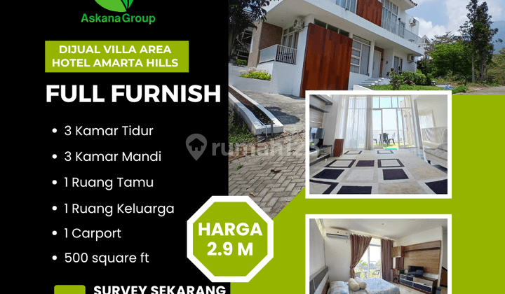 Villa Murah Full Furnish Area Hotel Amarta Hills Kota Batu 1