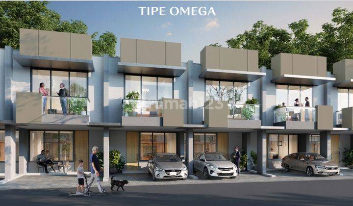 Dijual Rumah Baru 2 Lantai, Type Omega, Uk 5x9 M, Cluster Casa Montana, di Casa Pasadena Pik 2 1