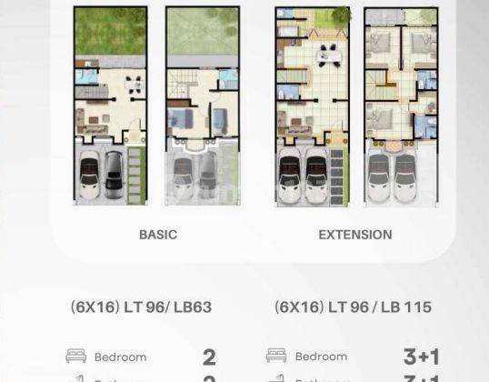 Rumah Baru 2 Lantai Type Ariel 1 Extention, Uk 6x16m, Luxury Design di Angel Residence Kalideres 2