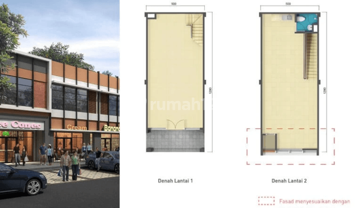 di Jual Ruko 2 Lantai Lokasi Strategis Dekat Mall Summarecon 2