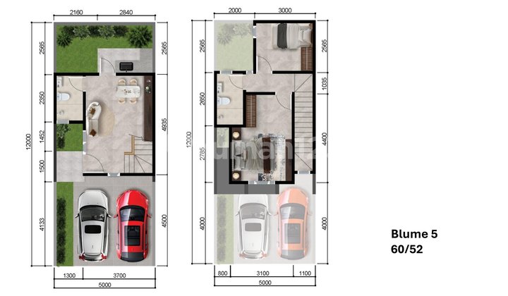 Tipe Blume Graha Raya Rumah 2 Lantai DP 0 % Lokasi Strategis 2