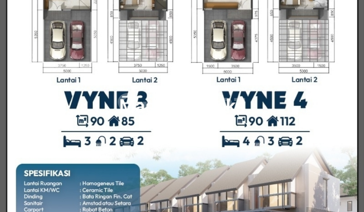 Vazza Living Tipe Vyne Rumah 2 Lantai Dp 0% Graharaya Bintaro