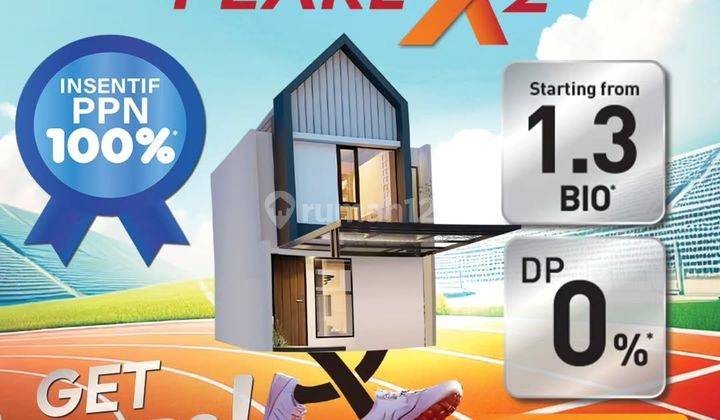 Vazza Living Tipe Pearl X2 Rumah 2 Lantai Dp 0% Graha Raya 1