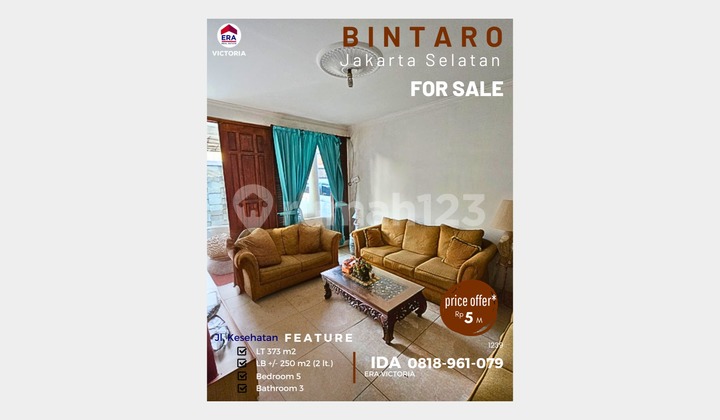 DIJUAL!!!! Hunian di Bintaro, Jakarta Selatan (Hitung Tanah)