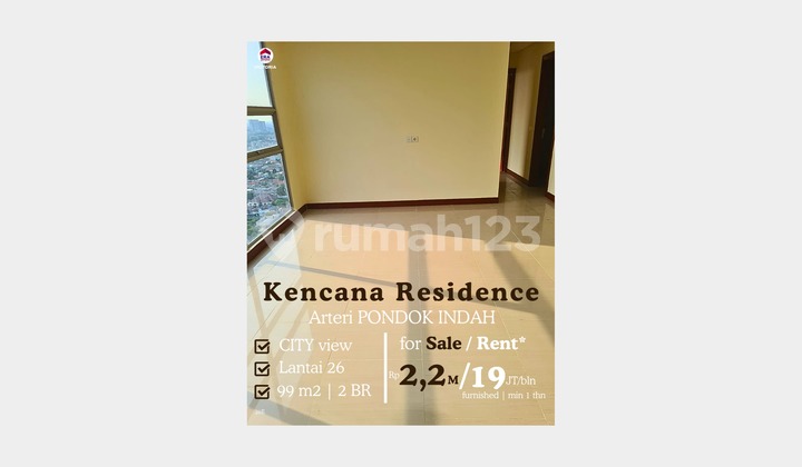 City View Apartemen Siap Huni Dekat Pondok Indah Mall, Pondok Indah Office Tower