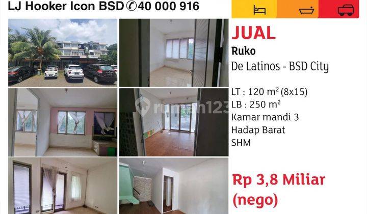  Ruko di BSD Delatinos Unfurnished  1