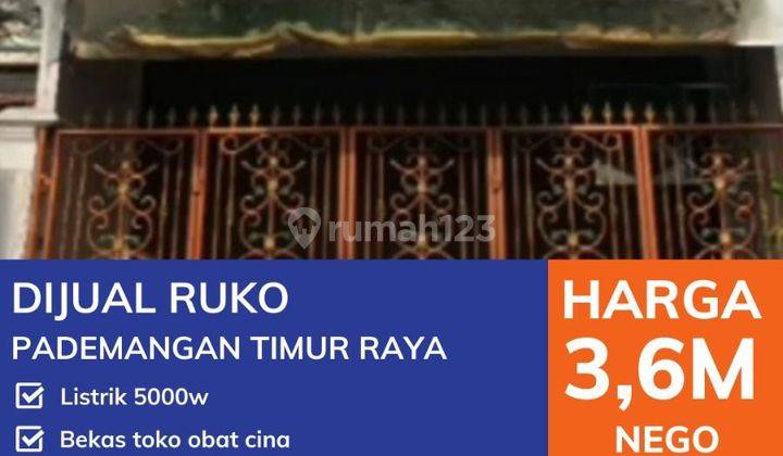 Rk012 Dijual Ruko 3lantai Pademangan Jakarta Timur  1