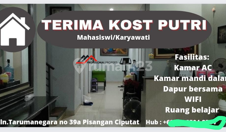 RUMAH KOST²AN Jl. Tarumanegara, Pisangan, Ciputat Timur, Tangerang Selatan RUMAH KOST²AN Jl. Tarumanegara, Pisangan, Ciputat Timur, Tangerang Selatan