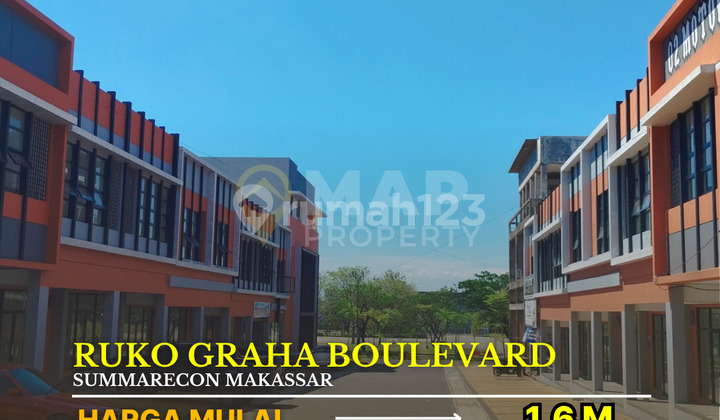 Ruko Siap Pakai di Summarecon Makassar 2 Lantai Hanya 1,6 M-An Ruko Siap Pakai di Summarecon Makassar 2 Lantai Hanya 1,6 M-An