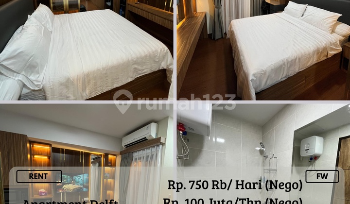 Disewakan Apartment Delft LT 12 Siap Huni Type Studio Nego FW 1