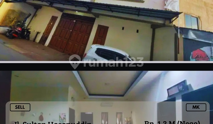 Dijual Ruko Sultan Hasanuddin Gowa 2LT Lokasi Strategis Nego MK 1