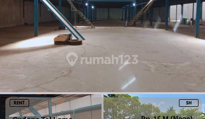 Dijual Gudang Siap Pakai Strategis Poros Tol Lama 1 Lantai SH  1